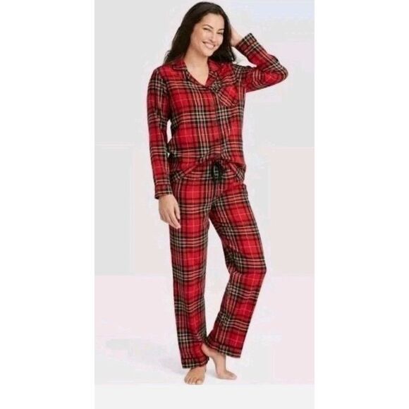 Wondershop Womens 2 Piece Holiday Flannel Pajamas Size M NWT. 2-SETS - Picture 7 of 7